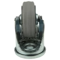 LAG Swivel Castor, 60 kg Load Capacity, 80 mm Rubber Wheel, Roller Bearing Hub, Medium Duty 12654G FR FB