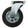 LAG Swivel Castor 230 kg Capacity 200 mm Wheel Diameter Rubber Tyre Galvanised Steel Frame 12286