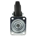LAG Swivel Castor 230 kg Capacity 200 mm Wheel Diameter Rubber Tyre Galvanised Steel Frame 12286