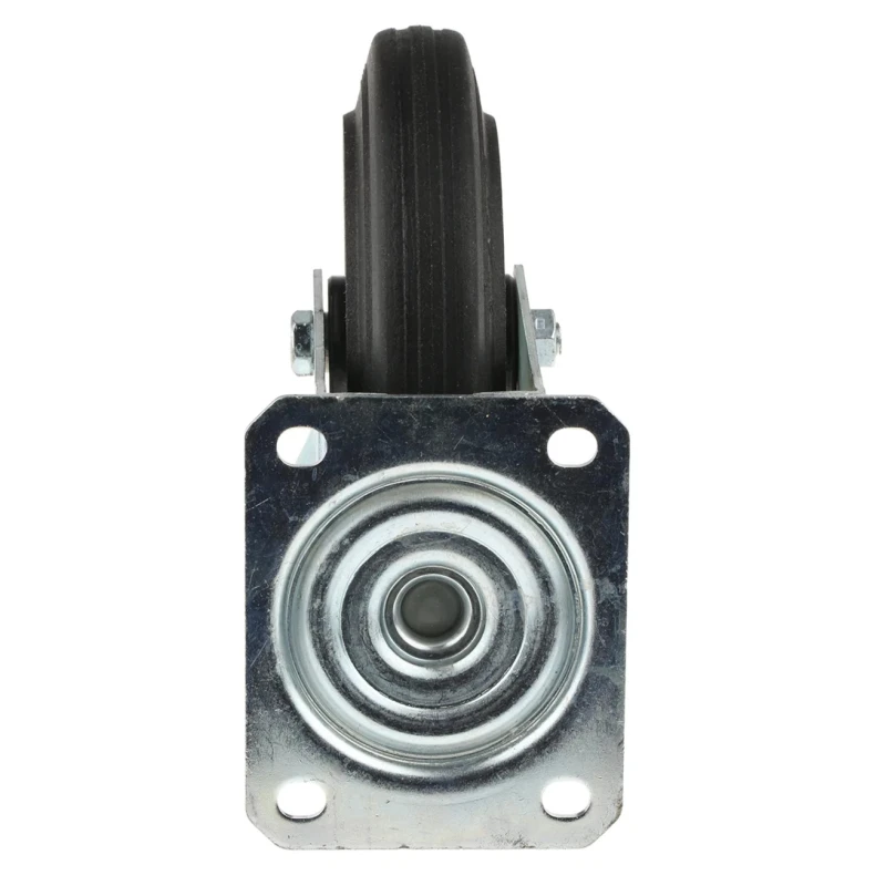 LAG Swivel Castor 230 kg Capacity 200 mm Wheel Diameter Rubber Tyre Galvanised Steel Frame 12286