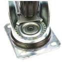 LAG Braked Swivel Castor with 160 mm Rubber Wheel, 180 kg Load Capacity, Galvanised Steel Frame, Model 12278 FR
