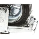 LAG Braked Swivel Castor with 160 mm Rubber Wheel, 180 kg Load Capacity, Galvanised Steel Frame, Model 12278 FR
