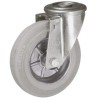 LAG Swivel Castor Medium Duty Rubber Wheel 125 mm Diameter 120 kg Load Capacity 12662G FB