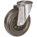 LAG Swivel Castor, 90 kg Load Capacity, 125 mm Rubber Wheel, Thermoplastic Hub, Medium Duty 14312 FB