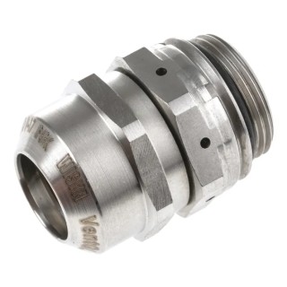 WISKA VentGLAND Series Metallic Stainless Steel Cable Gland M25 Thread 9 mm to 17 mm Diameter IP68, IP69K ESSVG 25