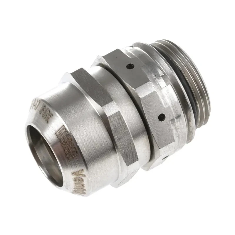 WISKA VentGLAND Series Metallic Stainless Steel Cable Gland M25 Thread 9 mm to 17 mm Diameter IP68, IP69K ESSVG 25