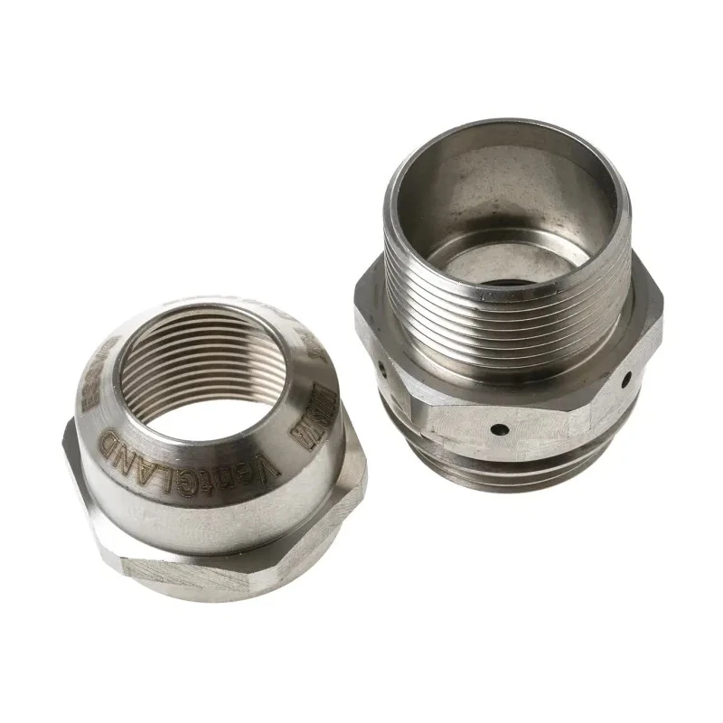 WISKA VentGLAND Series Metallic Stainless Steel Cable Gland M25 Thread 9 mm to 17 mm Diameter IP68, IP69K ESSVG 25