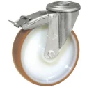 LAG Swivel Castor Polyurethane Wheel 100 mm Dia 120 kg Load Capacity 22255 FR FB