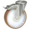LAG Swivel Castor Wheel, 200 kg Load Capacity, 150 mm Polyurethane Wheel with Roller Bearing 22236 FR FC