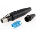 Re-An Products Cable XLR Connector Straight Female 3 Way Gold Plating RT3FC-B-W