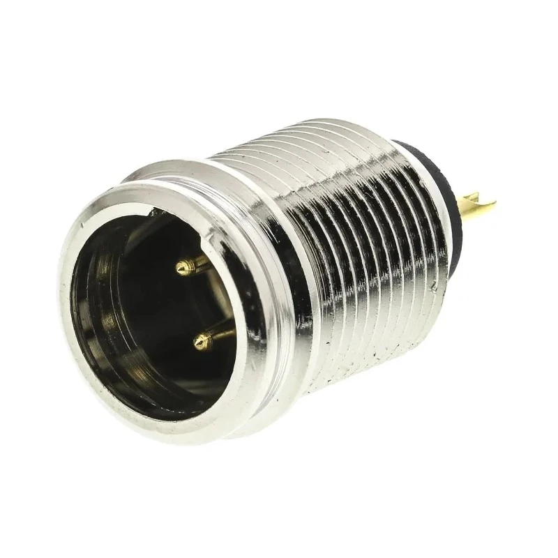 Re-An Products Chassis XLR Connector, Straight Male, 3 Way, Gold Plating RT3MP