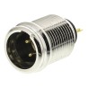 Re-An Products Chassis XLR Connector, Straight Male, 3 Way, Gold Plating RT3MP