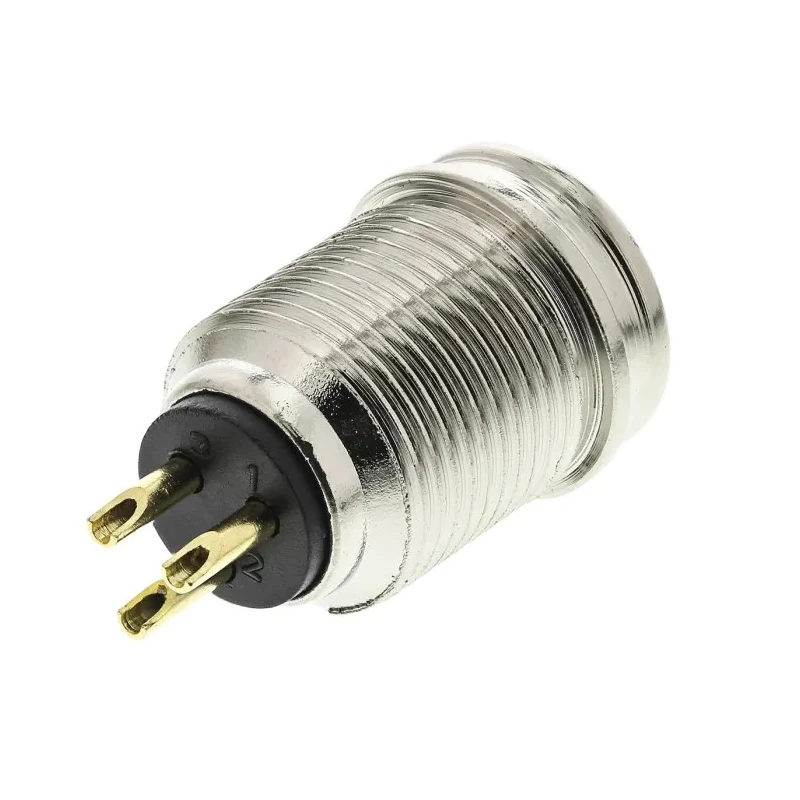 Re-An Products Chassis XLR Connector, Straight Male, 3 Way, Gold Plating RT3MP