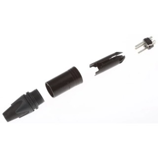 Neutrik Cable XLR Connector, Straight, 3 Pin Male, 50V, Silver Plating NC3MXX-HA-BAG