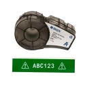 Brady White on Green, White Label Printer Tape, 19.05 mm Width, 6.4 m Length, Permanent Vinyl Adhesive M21-750-595-GN