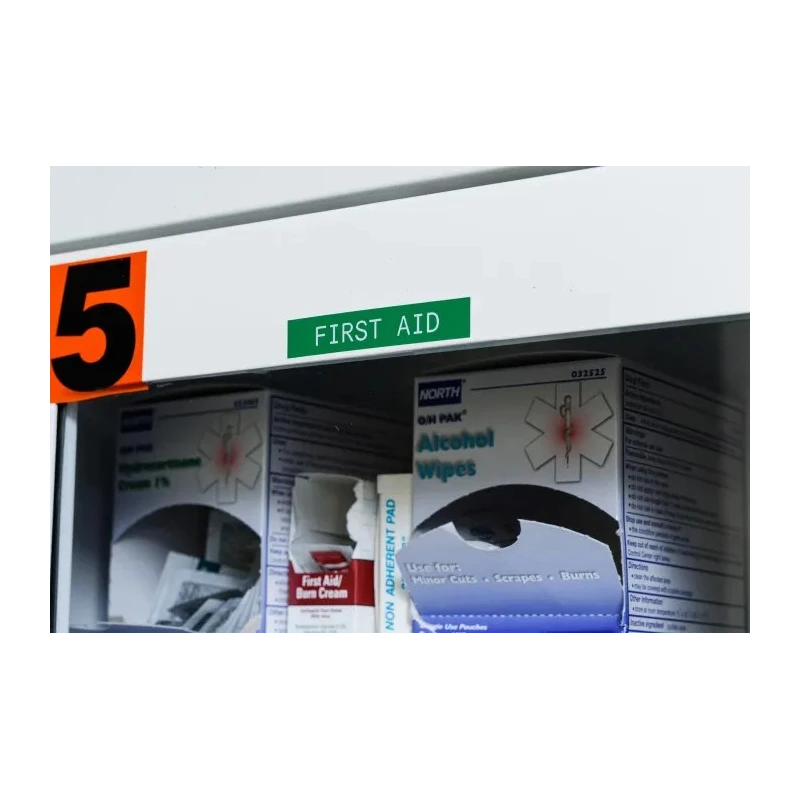 Brady White on Green, White Label Printer Tape, 19.05 mm Width, 6.4 m Length, Permanent Vinyl Adhesive M21-750-595-GN