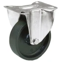 LAG Fixed Castor, 120 kg Load Capacity, 80 mm Thermoplastic Wheel, Galvanised Steel Frame, Model 28802