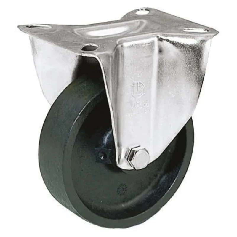 LAG Fixed Castor, 120 kg Load Capacity, 80 mm Thermoplastic Wheel, Galvanised Steel Frame, Model 28802
