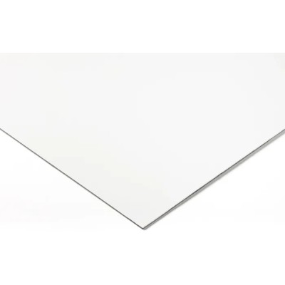 RS PRO White Aluminium Composite Sheet 1.22 m x 1.22 m, 3 mm Thick, Density 3.5 kg/m³, Tensile Strength 125 N/mm² 694-9087