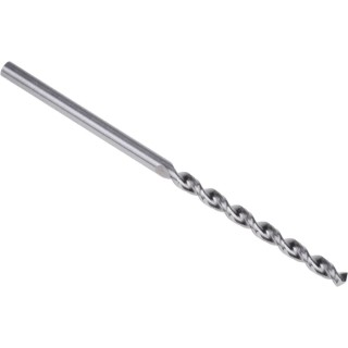 Dormer High Speed Cobalt Drill Bit, 2.5 mm Shank Size, 57 mm Overall Length, 6 Flutes, Cylindrical Shank, Bright A9002.5