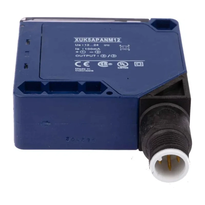 Telemecanique Sensors Diffuse Photoelectric Sensor Compact 1 m Detection Range PNP Output IP65 XUK5APANM12