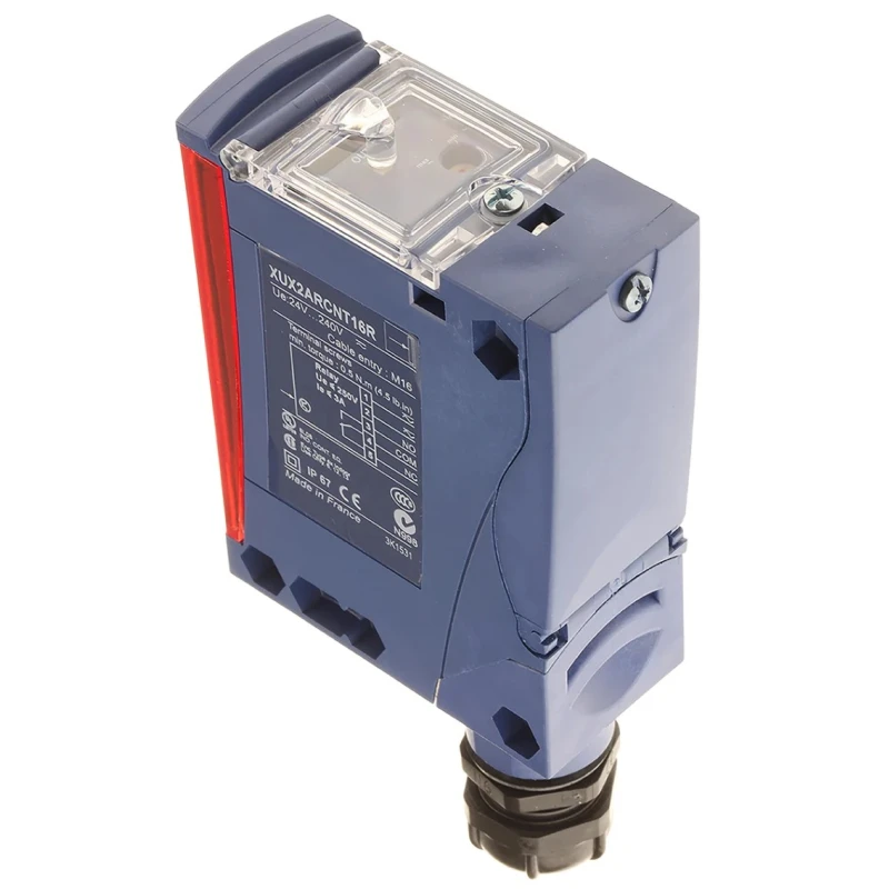 Telemecanique Sensors Through Beam Photoelectric Sensor Block Style 40 m Detection Range Relay Output IP65 IP67 XUX2ARCNT16R