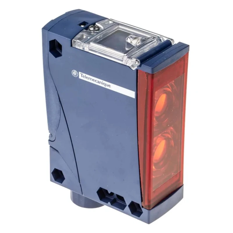 Telemecanique Sensors Diffuse Photoelectric Sensor Block Style 2.1 m Detection Range Relay Output IP65 IP67 XUX5ARCNT16