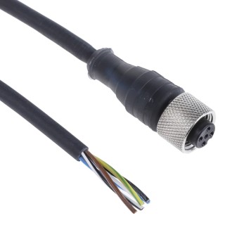 Telemecanique Sensors Female 5 Way Straight to Female Unterminated Sensor Actuator Cable, 5 m XZCP1164L5