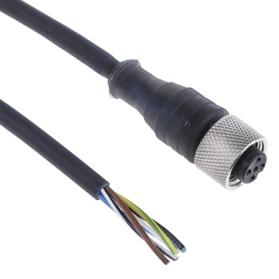 Telemecanique Sensors Female 5 Way Straight to Female Unterminated Sensor Actuator Cable, 5 m XZCP1164L5