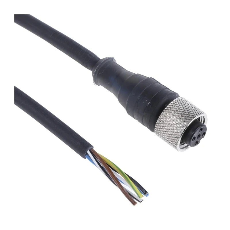 Telemecanique Sensors Female 5 Way Straight to Female Unterminated Sensor Actuator Cable, 5 m XZCP1164L5
