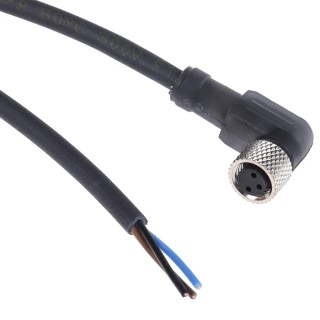 Telemecanique Sensors Female Right Angle to 3 way Unterminated Sensor Actuator Cable, 2 m XZCP0666L2
