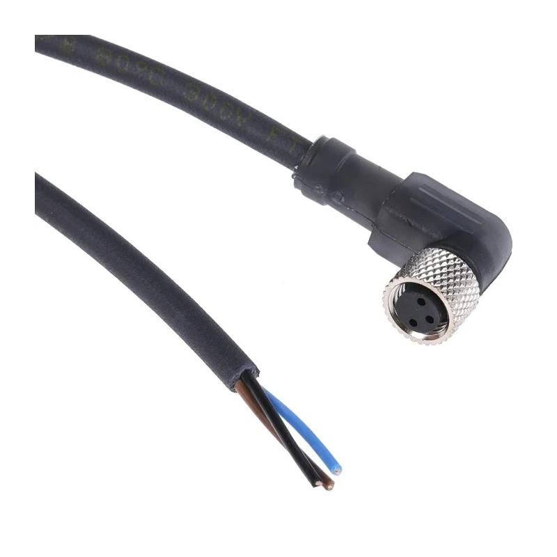 Telemecanique Sensors Female Right Angle to 3 way Unterminated Sensor Actuator Cable, 2 m XZCP0666L2