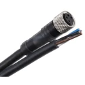 Telemecanique Sensors Female 4 Way Straight to Unterminated 3 Way Free End Sensor Actuator Cable 2m XZCP0941L2