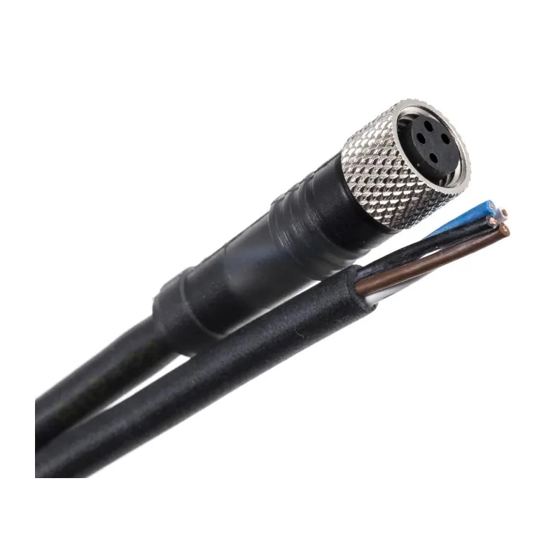 Telemecanique Sensors Female 4 Way Straight to Unterminated 3 Way Free End Sensor Actuator Cable 2m XZCP0941L2