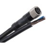 Telemecanique Sensors Female 4 Way Straight to Unterminated 3 Way Free End Sensor Actuator Cable 2m XZCP0941L2