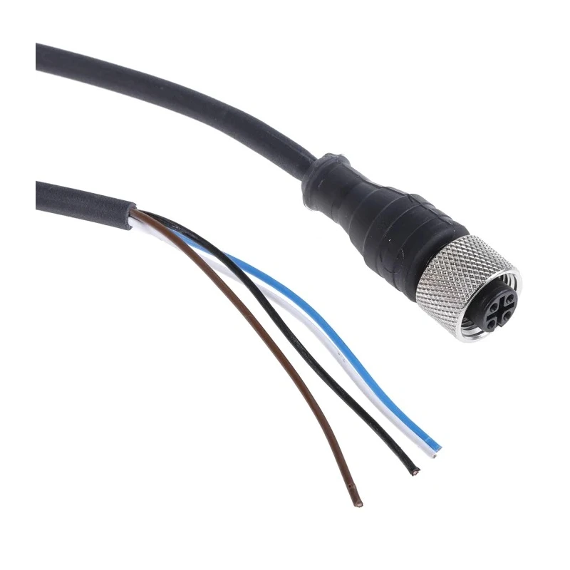 Telemecanique Sensors Female 4 Way Straight to Unterminated Free End Sensor Actuator Cable 10 m XZCP1141L10