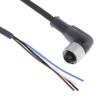 Telemecanique Sensors Female 4 Way Right Angle to Unterminated Free End Sensor Actuator Cable 2m XZCP1241L2