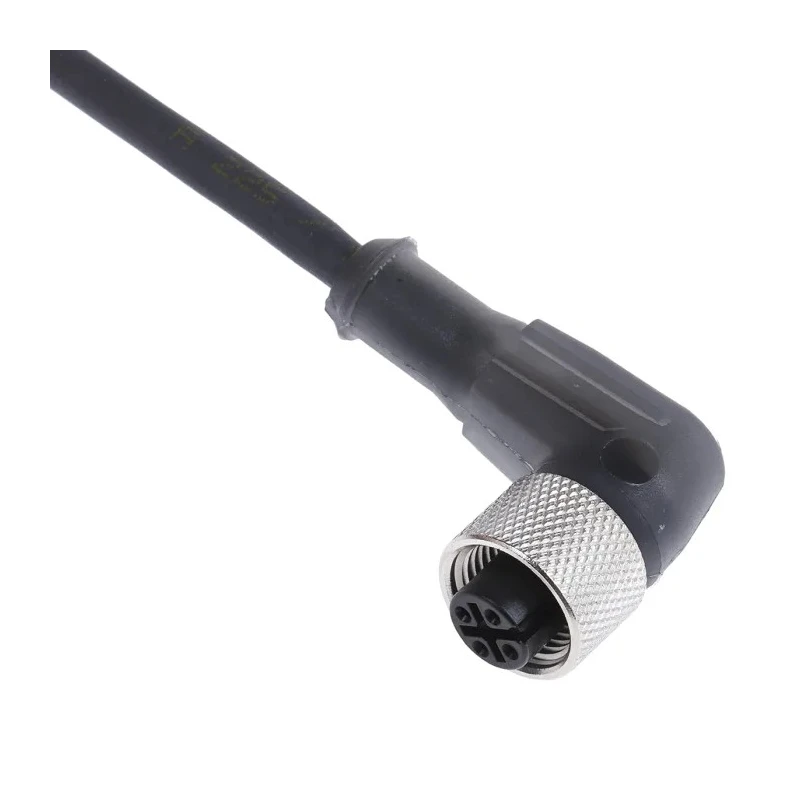 Telemecanique Sensors Female 4 Way Right Angle to Unterminated Free End Sensor Actuator Cable 2m XZCP1241L2