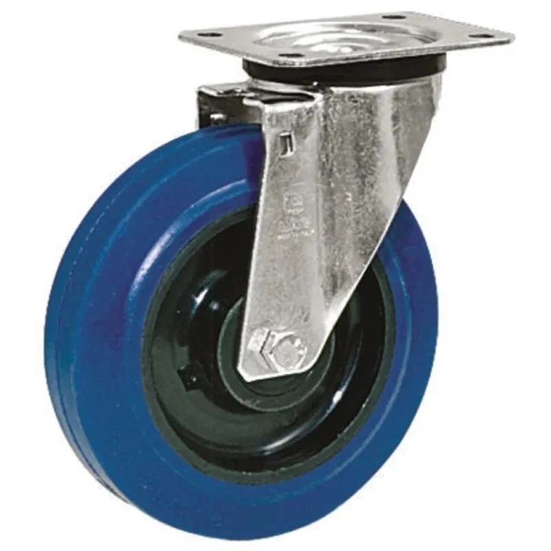 LAG Swivel Castor 150 kg Load Capacity 100 mm Rubber Wheel Polyamide Hub 32103B
