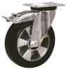 LAG Braked Swivel Castor 200 kg Capacity 125 mm Wheel Diameter Rubber Wheel 16330 FR
