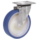 LAG Swivel Castor 200 kg Load Capacity 150 mm Polyurethane Wheel Medium Duty Roller Bearing Hub Material Polyamide 36454