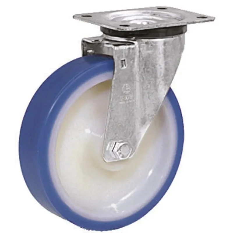 LAG Swivel Castor 200 kg Load Capacity 150 mm Polyurethane Wheel Medium Duty Roller Bearing Hub Material Polyamide 36454