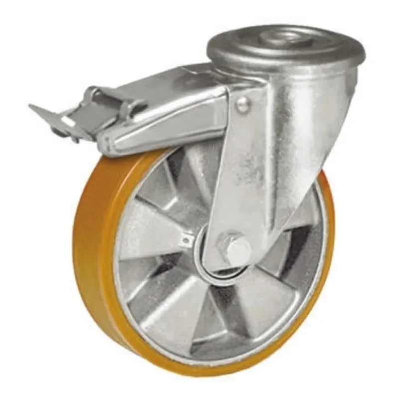 LAG Swivel Castor Wheel 100 mm Diameter Polyurethane 120 kg Load Capacity 26255 FR FB