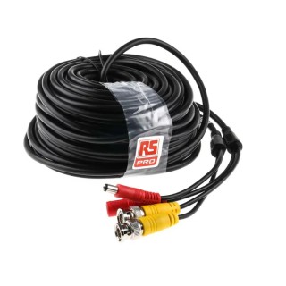 RS PRO CCTV Cable for Use with Recorders DVRs Cameras Monitors 20 m 696-1217