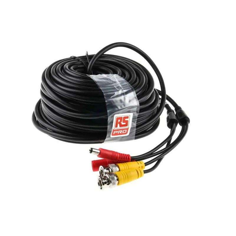 RS PRO CCTV Cable for Use with Recorders DVRs Cameras Monitors 20 m 696-1217