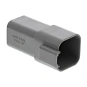 Amphenol Industrial AT Automotive Connector Female Grey Cable 6 Way Crimp Termination AT04-6P