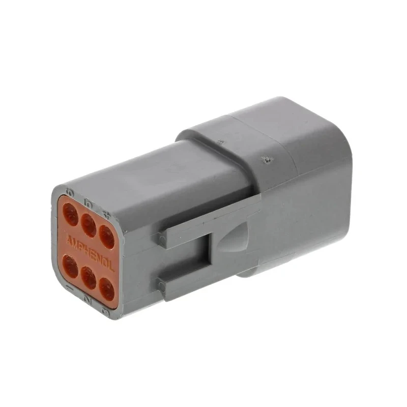 Amphenol Industrial AT Automotive Connector Female Grey Cable 6 Way Crimp Termination AT04-6P