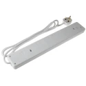 RS PRO 2 m 6 Socket Type G Extension Lead Power Strip with Surge Protection 696-3663
