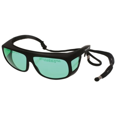 Global Laser Safety Glasses Green Lens Black Framed, IEC 60825, EN 207/208 Certified 1990-01-000