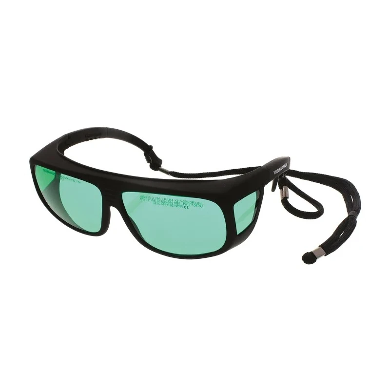 Global Laser Safety Glasses Green Lens Black Framed, IEC 60825, EN 207/208 Certified 1990-01-000